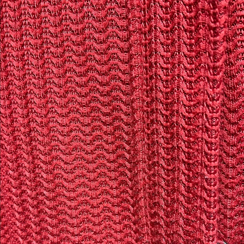 Bench Red Textured Knit Hoodie - Picture 3 of 16